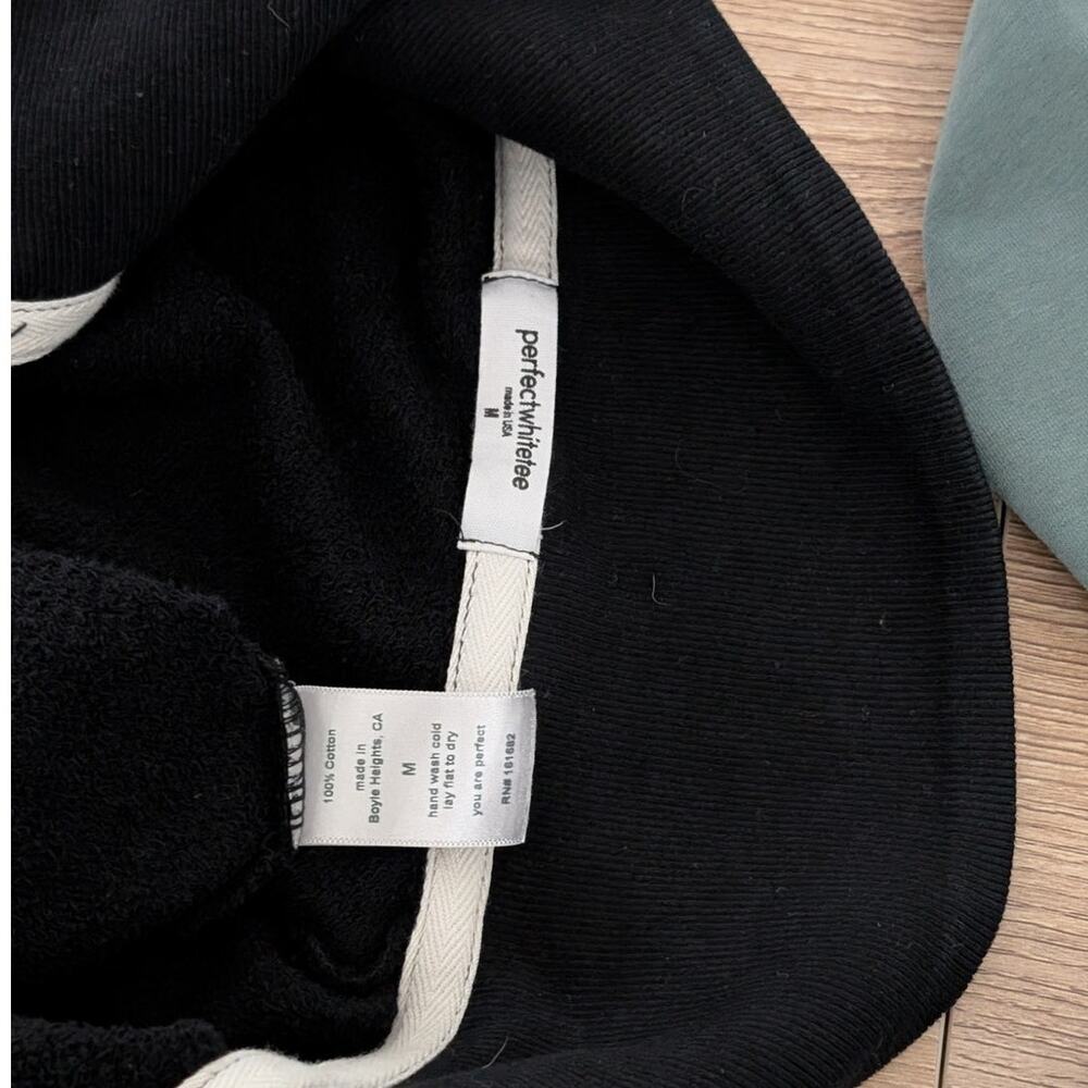 perfectwhitetee black Maren half zip pullover - Picture 4 of 5